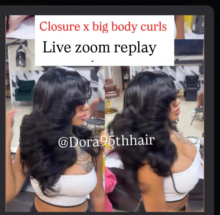 REPLAY Closure x big body curls (heavy layers) use EMAIL ONLY
