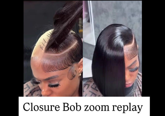 Lace closure bob zoom replay